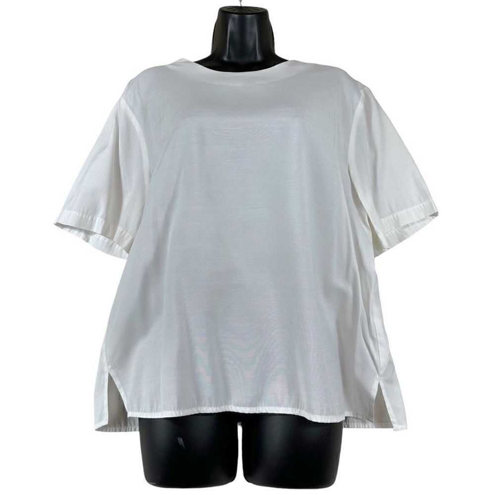 Vintage Gloria Lance Ivory Casual Blouse Size Large